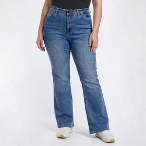 Juniors Plus Gogo Jeans High Rise 1 Button Jeans w/ Rhinestones alternate view